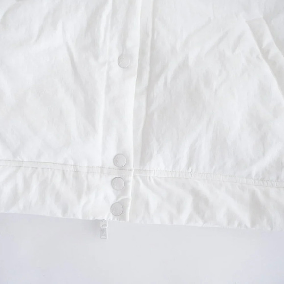 Free People FP Movement Solstice Bomber Cream Crochet Trim Lace Jacket Boho L - Picture 8 of 15